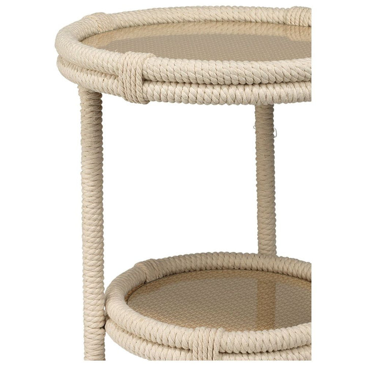 Delta Side Table in White Rope-Jamie Young-JAMIEYO-20DELT-STWH-Side Tables-3-France and Son