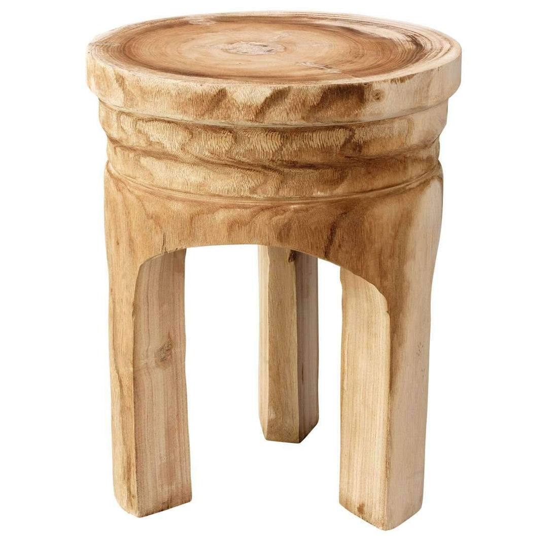 Mesa Wooden Stool in Natural Wood-Jamie Young-JAMIEYO-20MESA-STWD-Stools & Ottomans-1-France and Son
