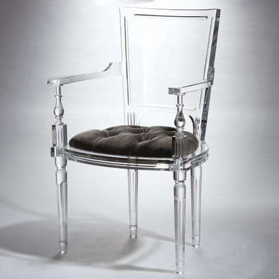 Marilyn Acrylic Arm Chair-Global Views-GVSA-3.31172-Dining Chairs-1-France and Son