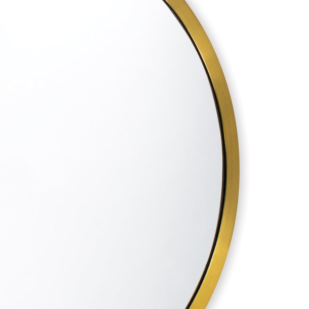 Doris Round Mirror-Regina Andrew Design-RAD-21-1132NB-MirrorsNatural Brass-2-France and Son