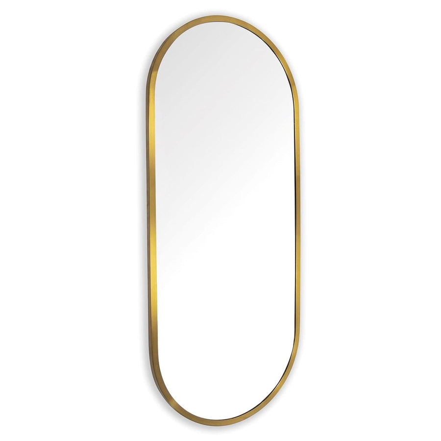 Doris Dressing Room Mirror - Small-Regina Andrew Design-RAD-21-1133NB-MirrorsNatural Brass-1-France and Son