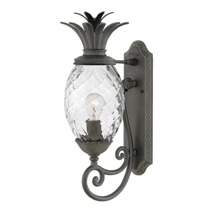 Outdoor Plantation - Small Wall Mount Lantern-Hinkley Lighting-HINKLEY-2120MB-Outdoor Post LanternsBlack-2-France and Son