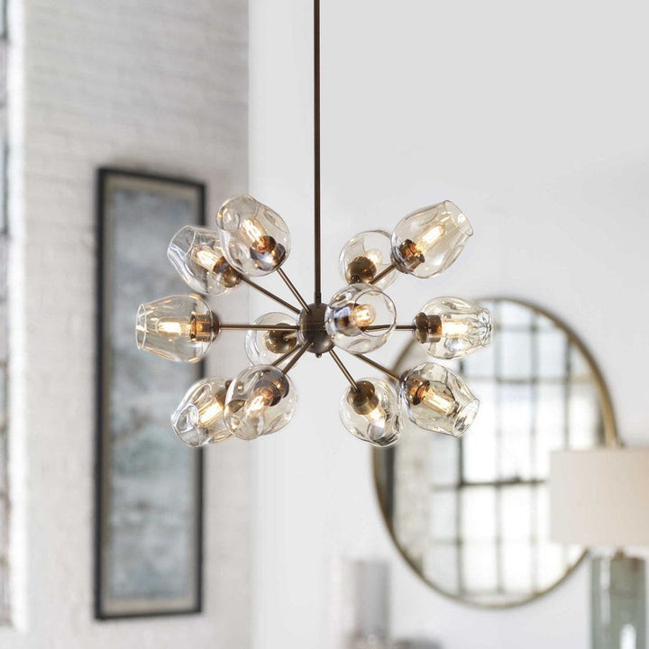 Chet 12 Light Sputnik Chandelier-Uttermost-UTTM-21325-Chandeliers-2-France and Son