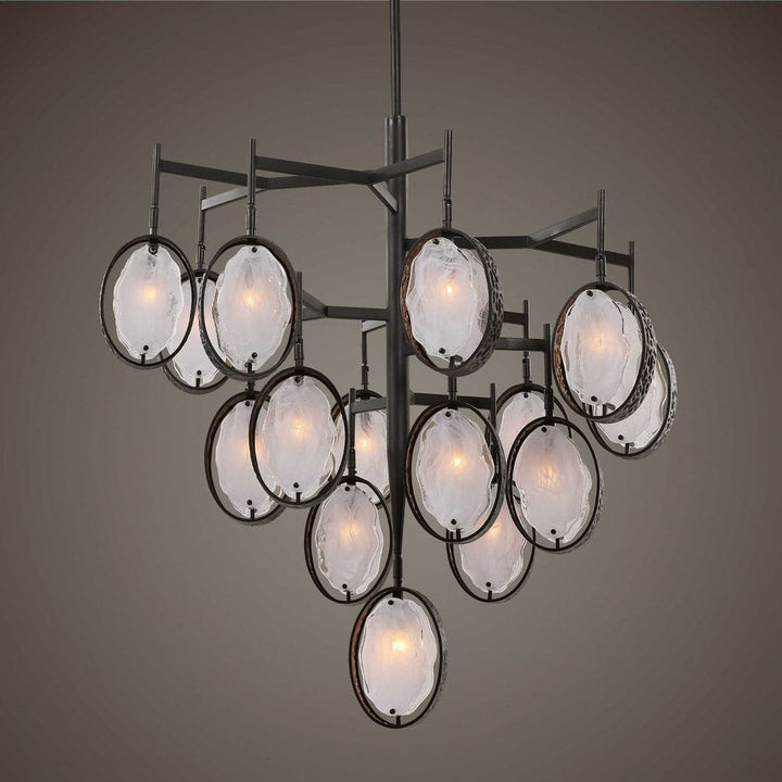 Maxin 15 Light Large Bronze Chandelier-Uttermost-UTTM-21344-Chandeliers-2-France and Son