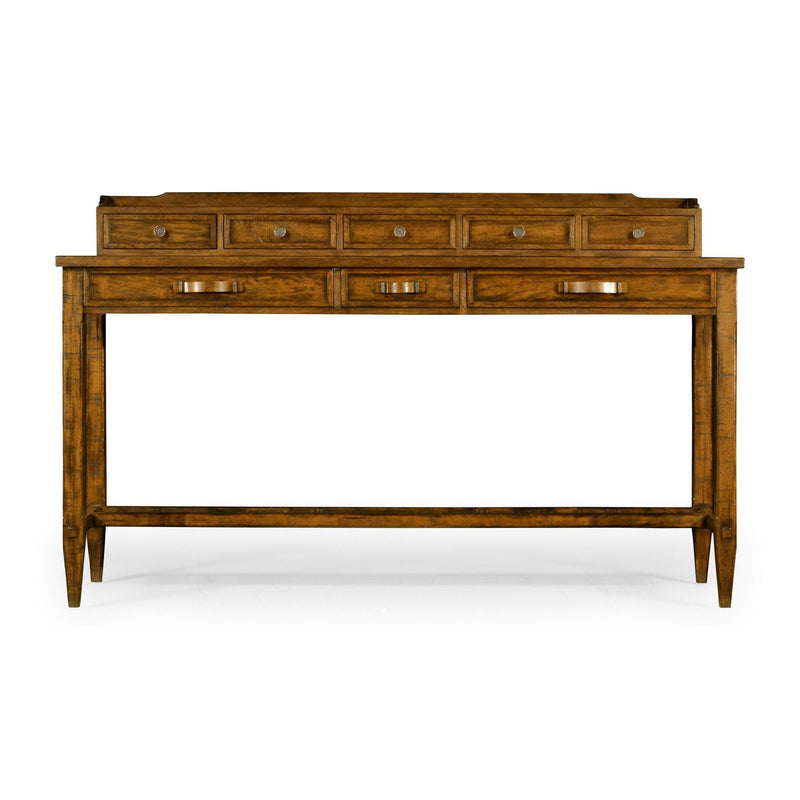 Plank Buffet with Strap Handles-Jonathan Charles-JCHARLES-491073-CFW-DesksCountry Walnut-2-France and Son