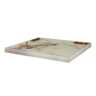 Light Green 16" Onyx Square Place Tray