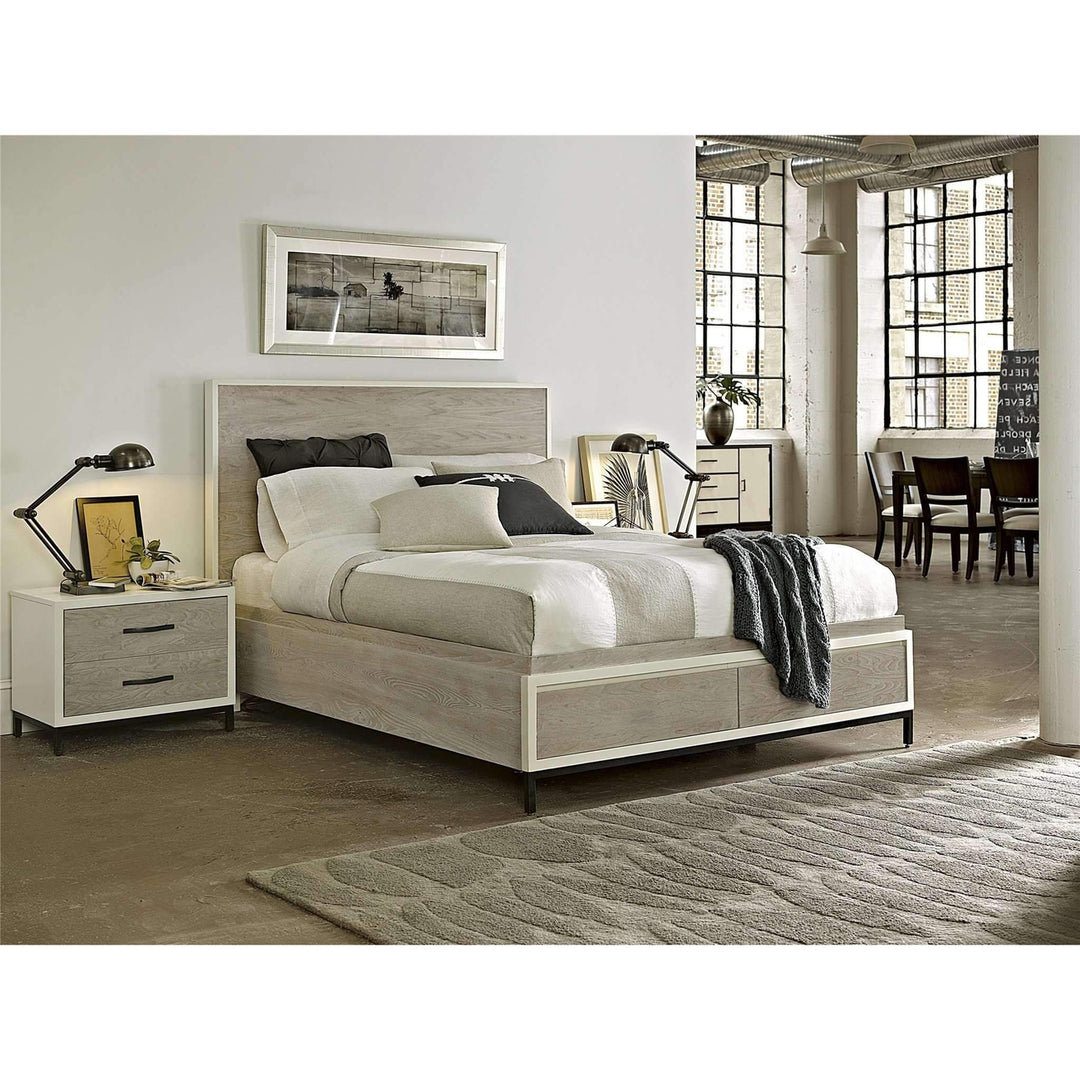 Spencer Bedroom Nightstand-Universal Furniture-UNIV-219350-NightstandsGray and Parchment-3-France and Son