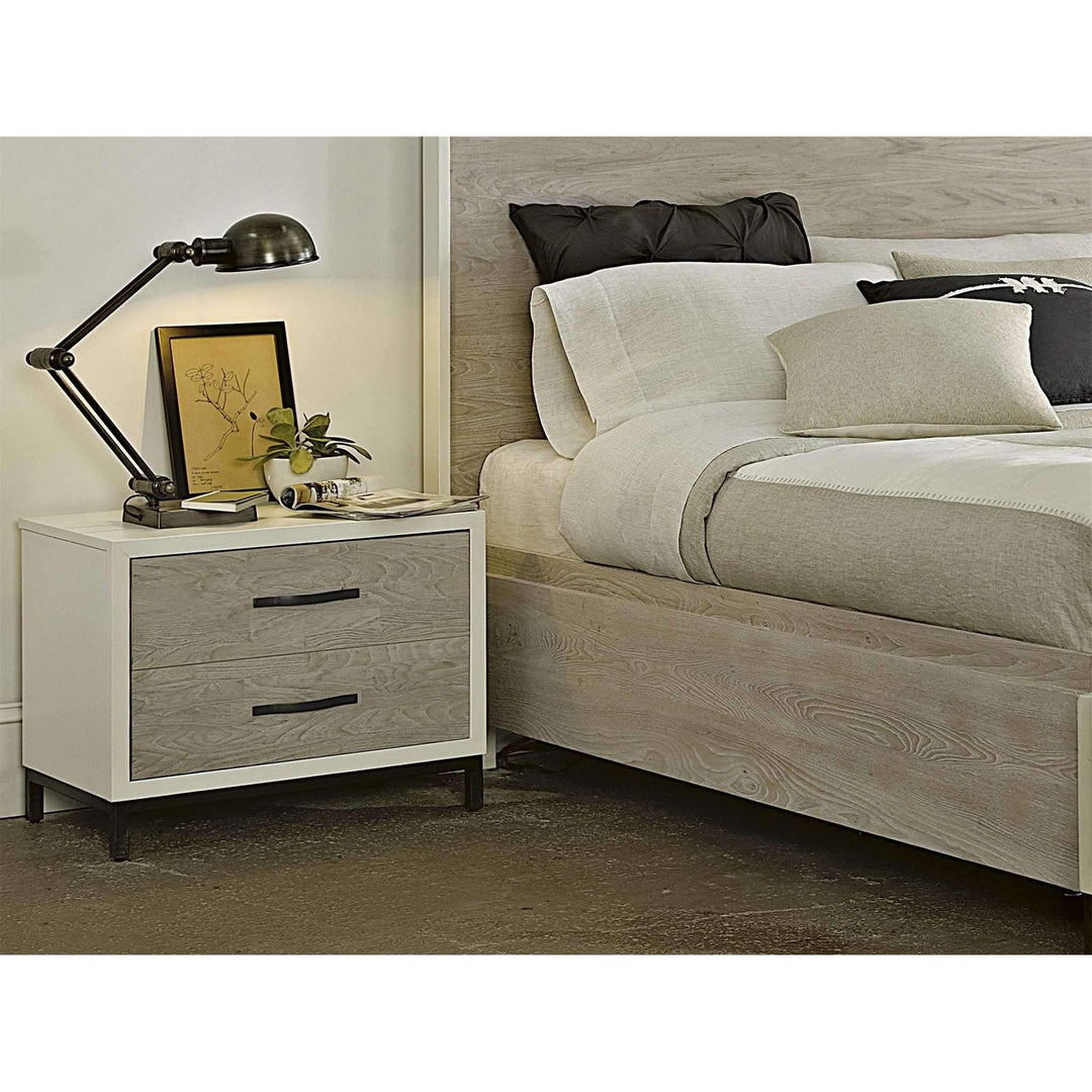 Spencer Bedroom Nightstand-Universal Furniture-UNIV-219350-NightstandsGray and Parchment-2-France and Son