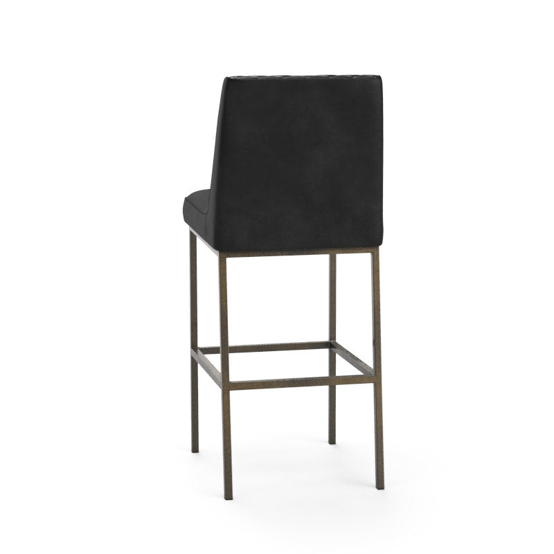 Leighland Barstool - Coal Black-Sunpan-SUNPAN-104902-Bar Stools-3-France and Son