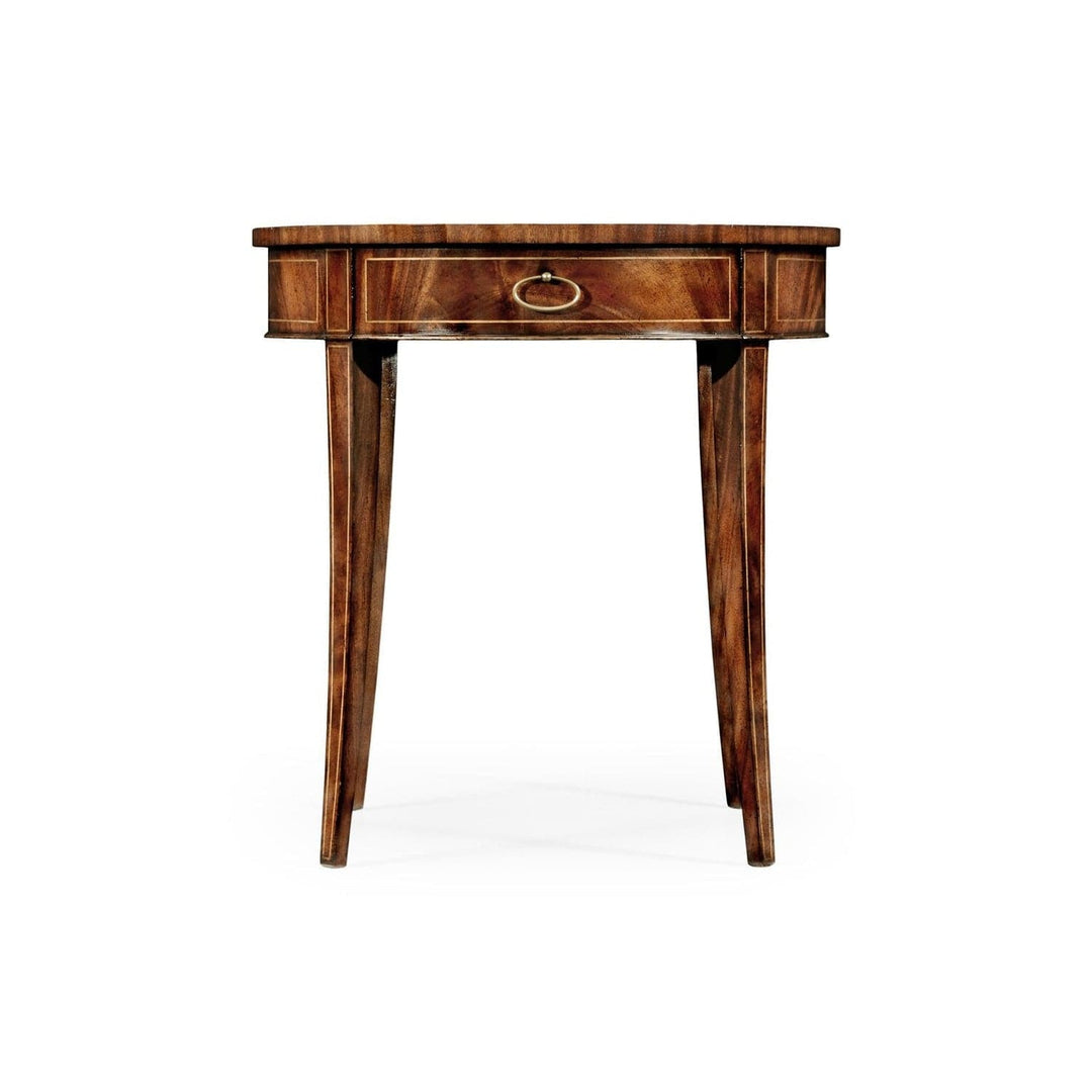 Classically Styled Round Side Table-Jonathan Charles-JCHARLES-494003-MBL-Side TablesBleached Walnut-7-France and Son