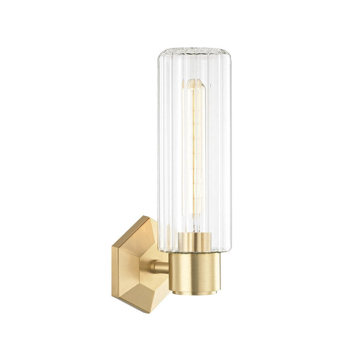 Roebling Wall Sconce-Hudson Valley-HVL-5120-AGB-Wall LightingAged Brass-1-France and Son