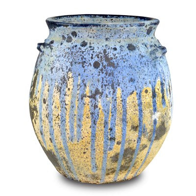 Cinisi Small Antique Planter-Currey-CURY-2200-0012-Decorative ObjectsBlue-1-France and Son