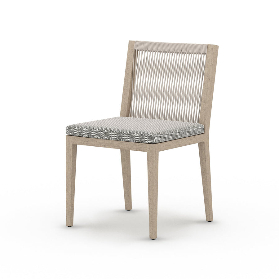 Biloxi Outdoor Dining Chair-Four Hands-FH-223161-001-Outdoor Dining ChairsWashed Brown-Fsc / Grey Rope-Faye Ash-1-France and Son