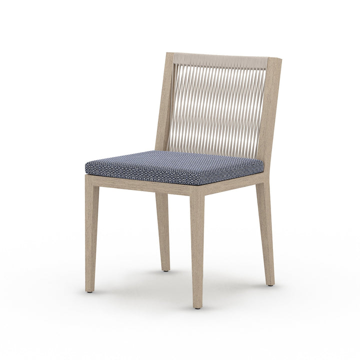 Biloxi Outdoor Dining Chair-Four Hands-FH-223161-003-Outdoor Dining ChairsWashed Brown-Fsc / Grey Rope-Faye Navy-7-France and Son