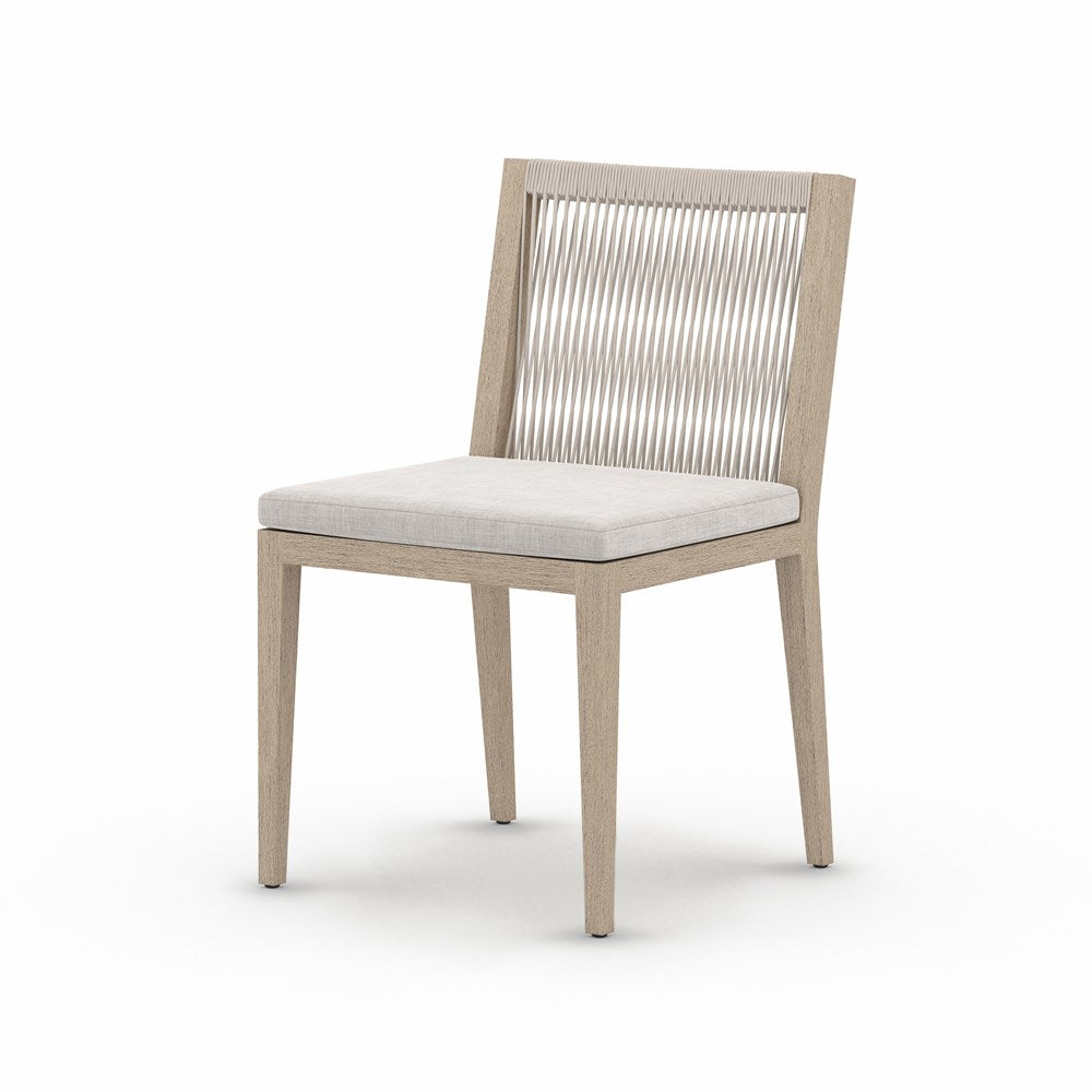 Biloxi Outdoor Dining Chair-Four Hands-FH-223161-006-Outdoor Dining ChairsWashed Brown-Fsc / Grey Rope-Stone Grey-10-France and Son