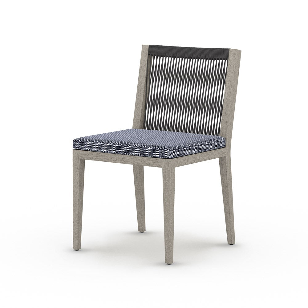 Biloxi Outdoor Dining Chair-Four Hands-FH-223161-007-Outdoor Dining ChairsWeathered Grey-Fsc / Dark Grey Rope-Faye Navy-12-France and Son