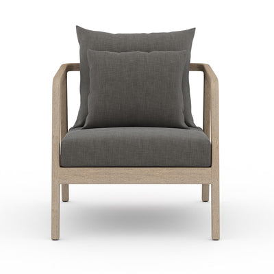 Numa Outdoor Chair-Four Hands-FH-223202-003-Lounge ChairsWashed Brown-Fsc / Thick Grey Rope-Charcoal-6-France and Son