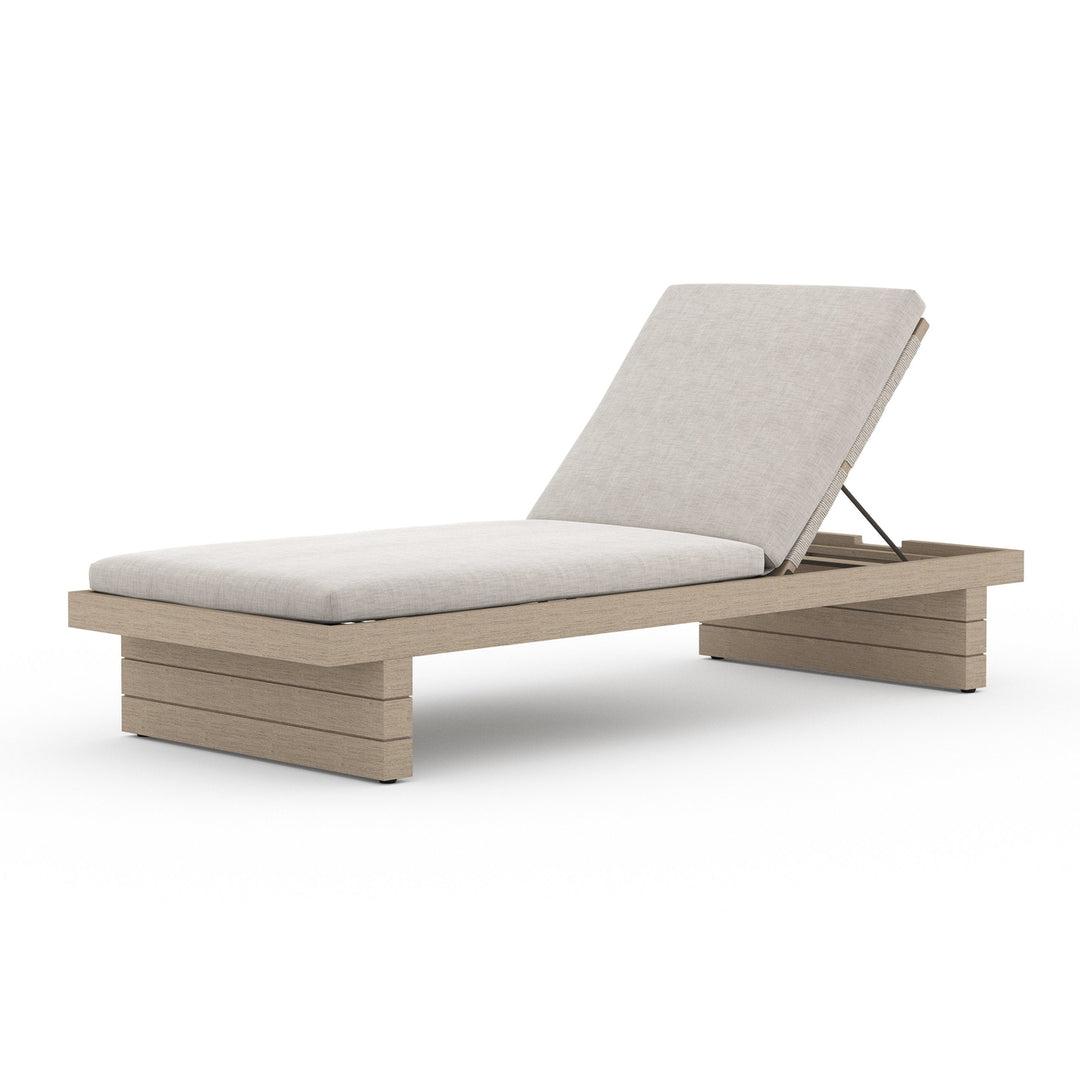 Lamar Outdoor Chaise-Four Hands-FH-223214-003-Outdoor ChaisesWashed Brown-Fsc / Grey Rope-Stone Grey-18-France and Son
