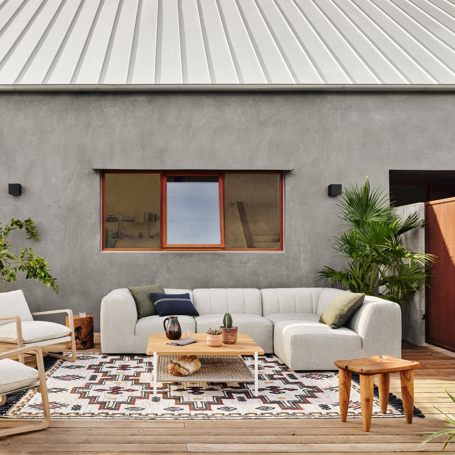 Gwen Outdoor Modular Sectional Pieces-Four Hands-FH-102501-002-Outdoor SectionalsCorner Piece-Faye Sand-5-France and Son