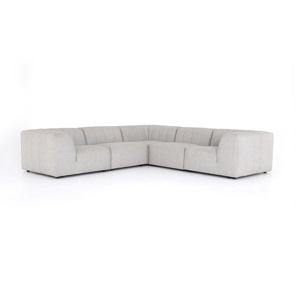 Gwen Outdoor 5 Pc Sectional-Four Hands-FH-223219-001-Outdoor SectionalsFaye Ash-1-France and Son