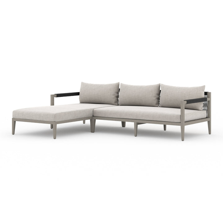 Sherwood 2 Pc Sectional-Four Hands-FH-223269-001-Outdoor SectionalsWeathered Grey-Fsc / Dark Grey Rope-LAF-Stone Grey-21-France and Son