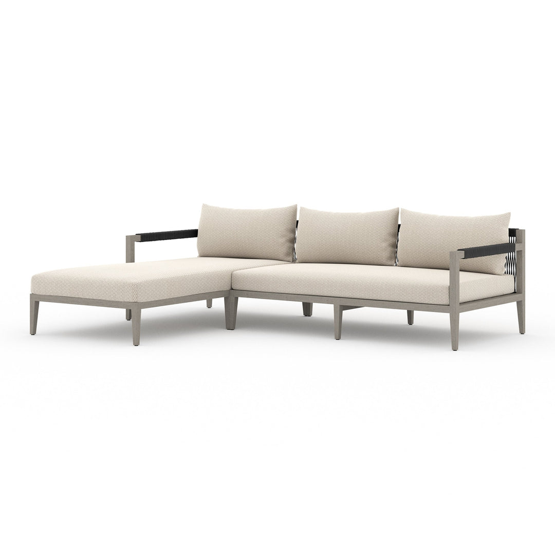 Sherwood 2 Pc Sectional-Four Hands-FH-223269-010-Outdoor SectionalsWeathered Grey-Fsc / Dark Grey Rope-LAF-Faye Sand-20-France and Son