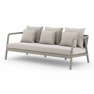 Numa Outdoor Sofa-Four Hands-FH-223328-001-Outdoor SofasWeathered Grey-Fsc / Thick Dark Grey Rope-Stone Grey-9-France and Son
