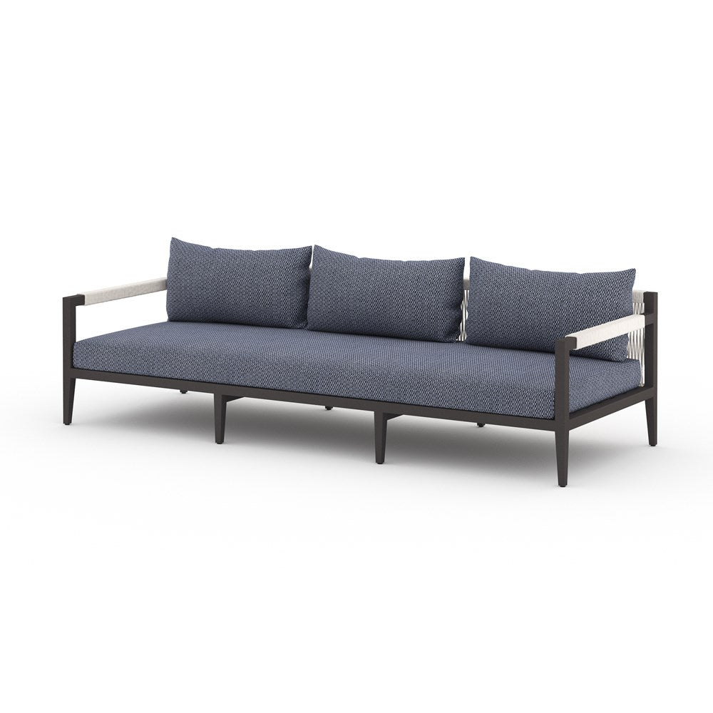 Sherwood Outdoor Sofa-93"-Four Hands-FH-JSOL-10201K-562-Outdoor SofasWeathered Grey-Fsc Teak / Dark Grey Rope-Charcoal-26-France and Son