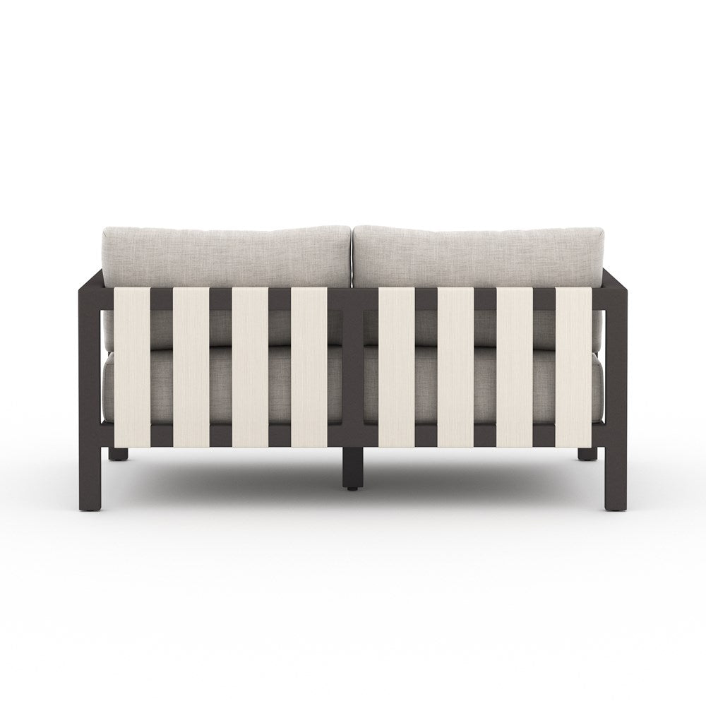 Sonoma Outdoor Sofa-60"-Four Hands-FH-JSOL-10402K-561-Outdoor SofasWashed Brown-Fsc / Light Grey Strap-Stone Grey-26-France and Son