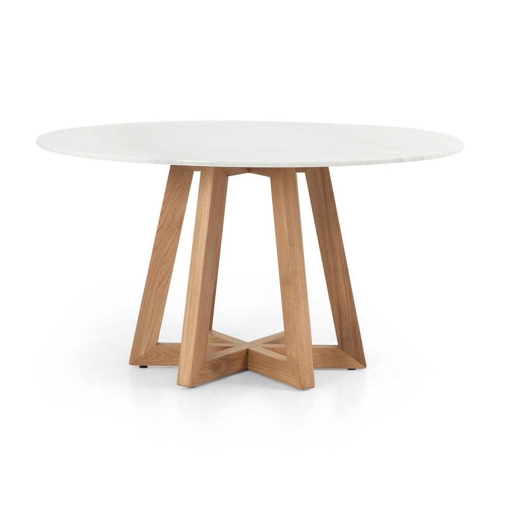 Creston Dining Table-White Marble-Four Hands-FH-223349-001-Dining Tables-2-France and Son