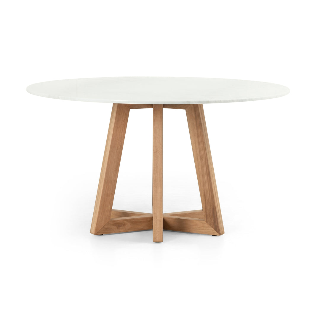 Creston Dining Table-White Marble-Four Hands-FH-223349-001-Dining Tables-3-France and Son