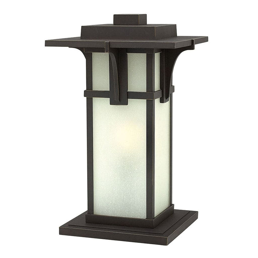 Outdoor Manhattan - Large Pier Mount Lantern-Hinkley Lighting-HINKLEY-2237OZ-Outdoor Post LanternsEtched Seedy-1-France and Son