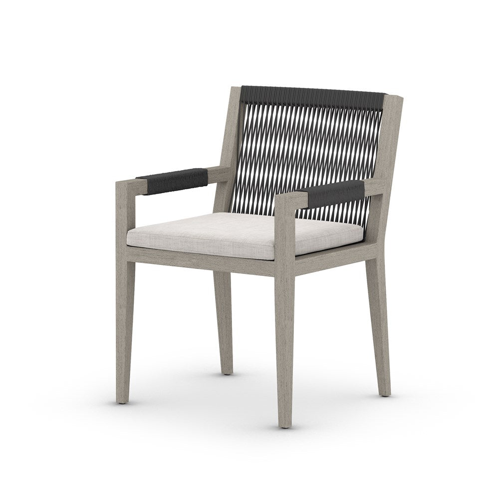 Biloxi Outdoor Dining Armchair-Four Hands-FH-223831-007-Outdoor Dining ChairsWeathered Grey-Fsc / Dark Grey Rope-Stone Grey-12-France and Son