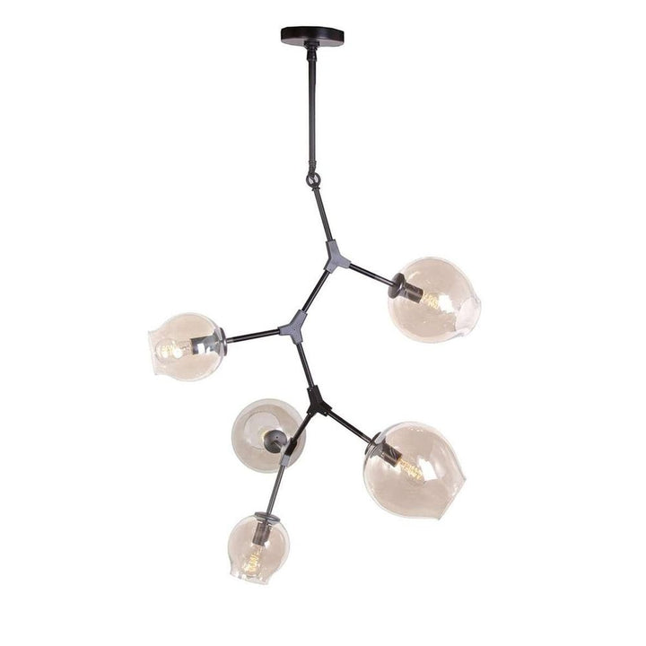 Concord Chandelier With Smoked Glass