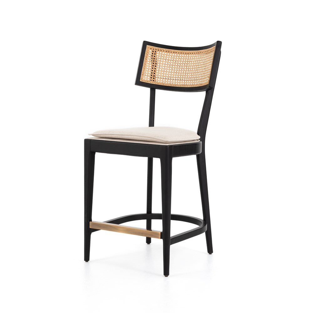 Britt Bar + Counter Stool-Four Hands-FH-224123-005-Bar StoolsCounter-Brushed Ebony-6-France and Son