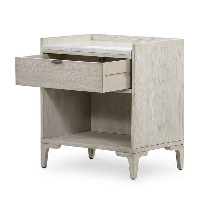 Viggo Nightstand - Vintage White Oak-Four Hands-FH-224161-001-Nightstands-3-France and Son
