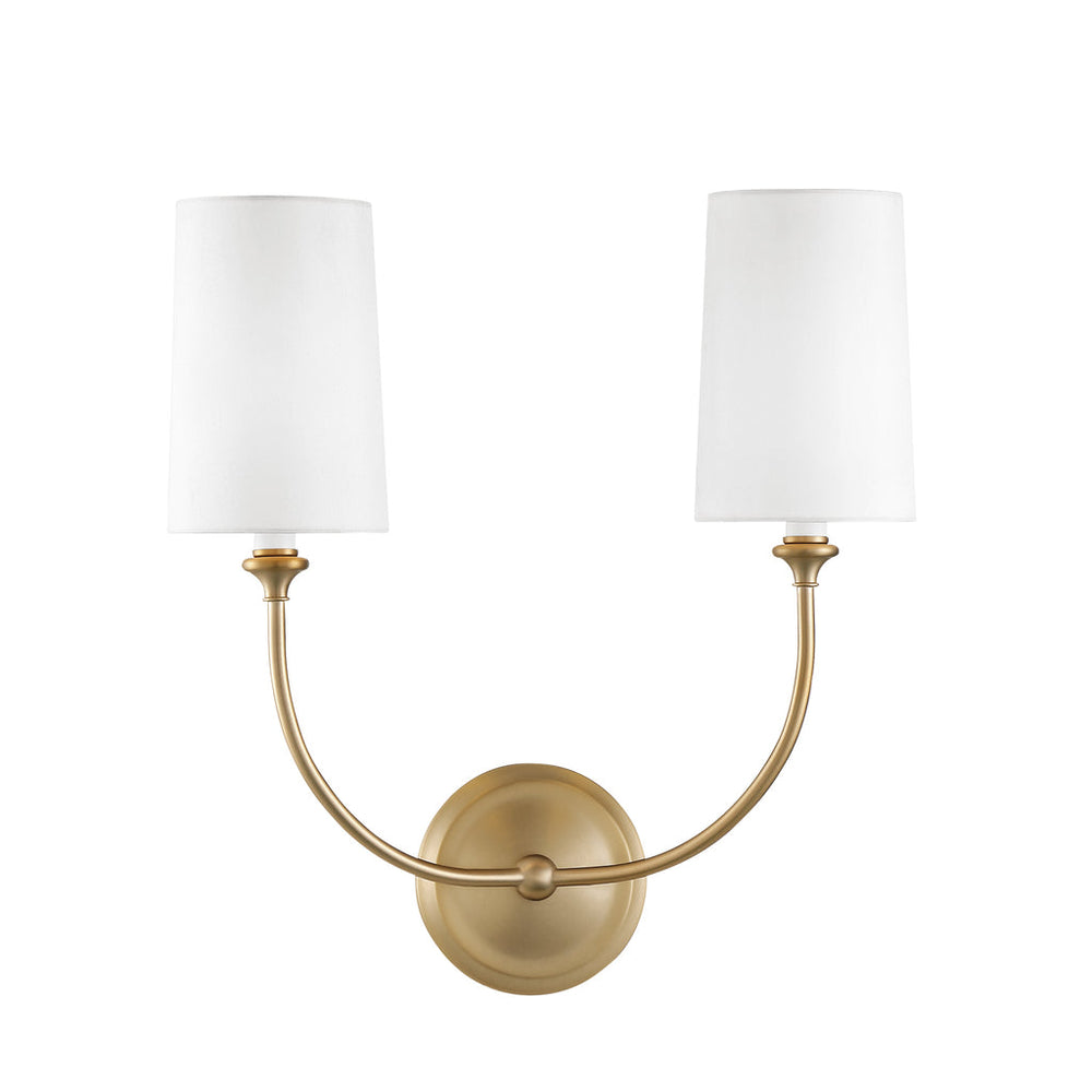 Libby Langdon For Crystorama Sylvan 2 Light Sconce-Crystorama Lighting Company-CRYSTO-2242-VG-Wall LightingThe Vibrant Gold-2-France and Son