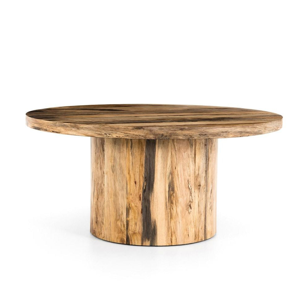 Hudson Round Dining Table-Four Hands-FH-224372-006-Dining TablesSpalted Primavera-1-France and Son