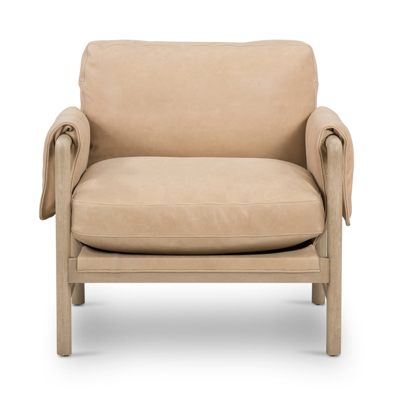 Harrison Chair-Palermo Nude-Four Hands-FH-224514-005-Lounge Chairs-2-France and Son