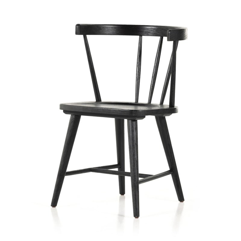 Naples Dining Chair-Light Cocoa Oak-Four Hands-FH-224596-003-Dining ChairsBlack Oak-7-France and Son