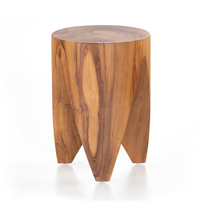 Petros Outdoor End Table-Four Hands-FH-224744-001-Side TablesNatural Teak-1-France and Son