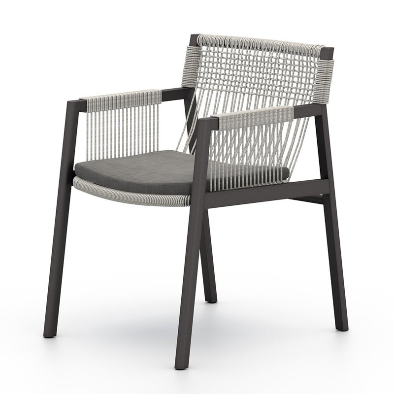 Shuman Outdoor Dining Chair-Four Hands-FH-224961-002-Outdoor Dining ChairsCharcoal-5-France and Son