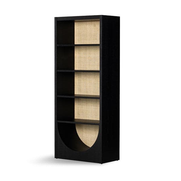 Higgs Bookcase-Four Hands-FH-225023-004-Bookcases & CabinetsBrushed Ebony Oak Veneer-4-France and Son