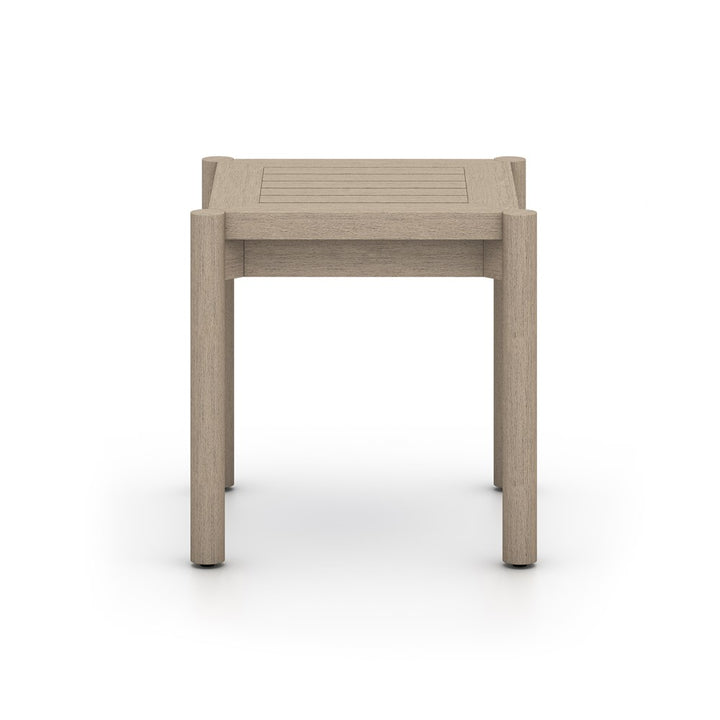 Nelson Outdoor End Table-Four Hands-FH-225080-002-Outdoor Side TablesWeathered Grey-Fsc-3-France and Son