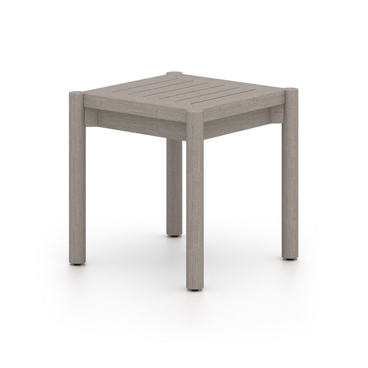 Nelson Outdoor End Table-Four Hands-FH-225080-002-Outdoor Side TablesWeathered Grey-Fsc-6-France and Son