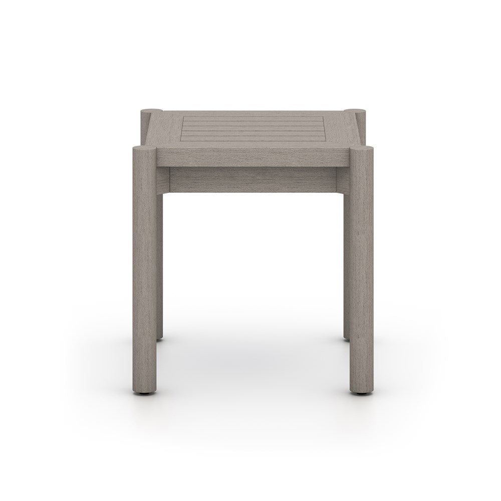 Nelson Outdoor End Table-Four Hands-FH-225080-002-Outdoor Side TablesWeathered Grey-Fsc-8-France and Son