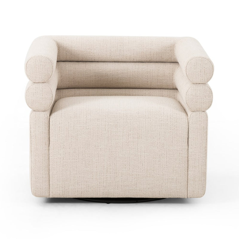 Evie Swivel Chair-Four Hands-FH-225262-001-Lounge ChairsHampton Cream-3-France and Son