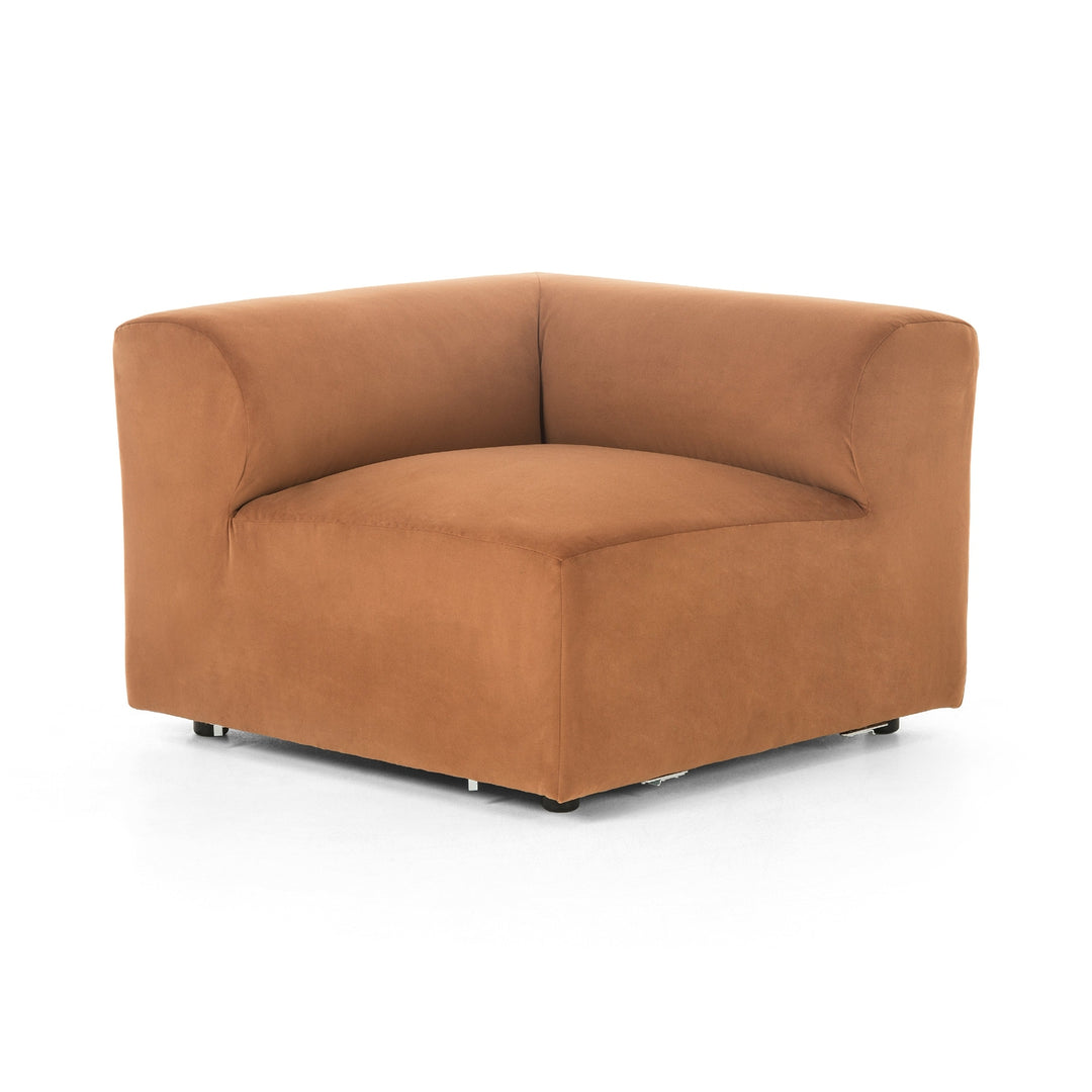 Collins Sectional Pieces- Modern Velvet Tobacco-Four Hands-FH-227563-002-SectionalsLeft Arm Facing Piece-3-France and Son