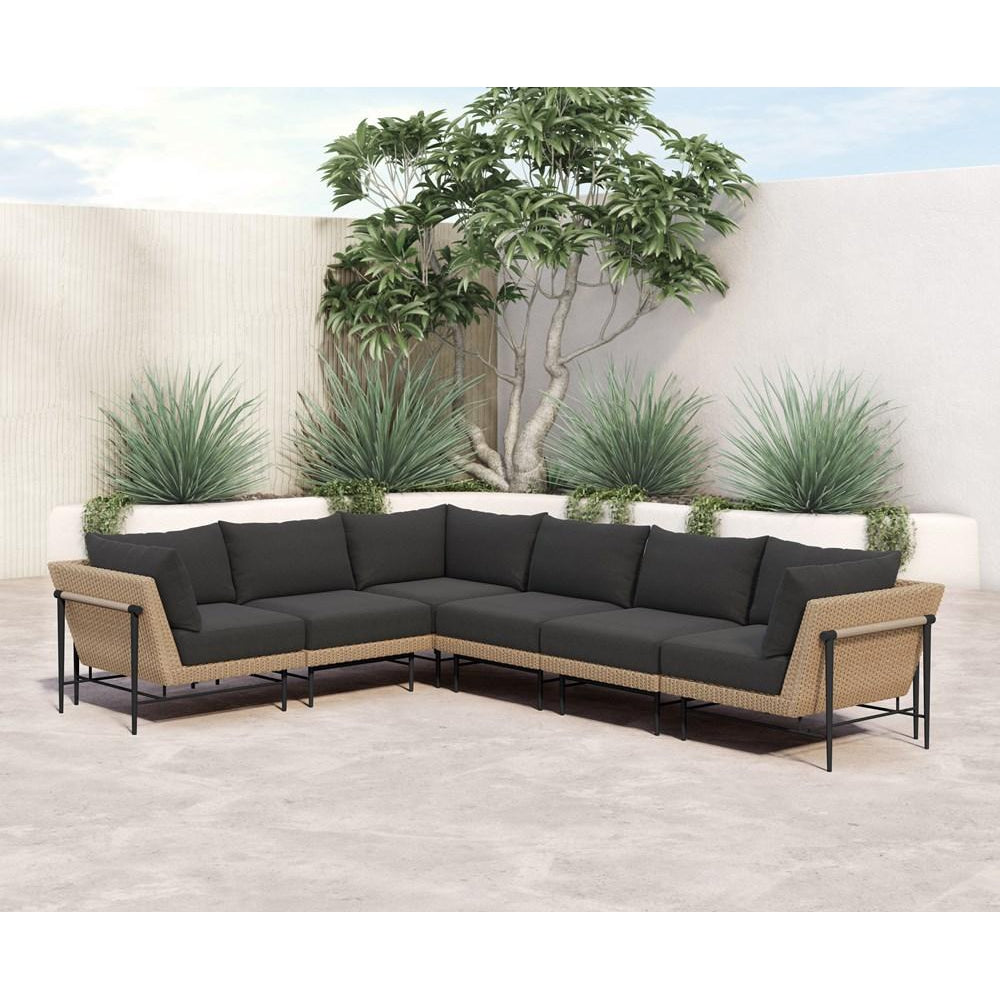 Cavan Outdoor Sectional-Four Hands-FH-225511-001-Outdoor Sectionals3 Pc-4-France and Son