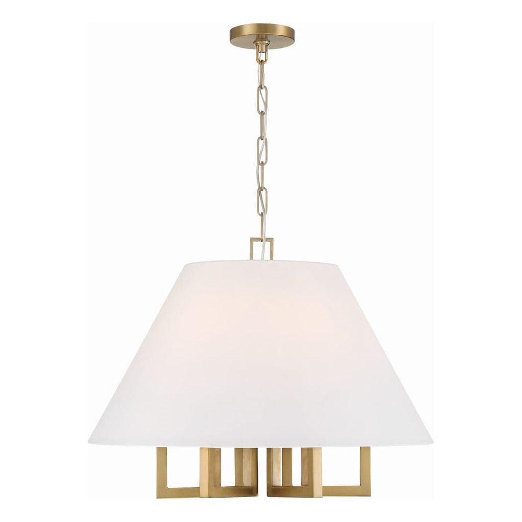 Libby Langdon Westwood 6 Light Chandelier-Crystorama Lighting Company-CRYSTO-2256-VG-ChandeliersVibrant Gold-4-France and Son